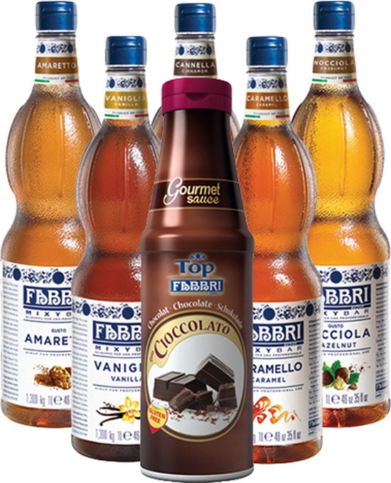 Fabbri - Mixybar Starterset Koffie Siropen - 6x 1ltr