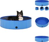 vidaXL hondenzwembad - blauw PVC 120 x 30 cm - verkoelend - Speelgoed voor dieren