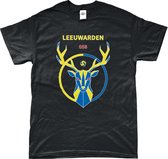 Cambuur Shirt - Het Heilige Hert - T-Shirt - Leeuwarden - 058 - Voetbal - Artikelen - Zwart - Unisex - Regular Fit - Maat M