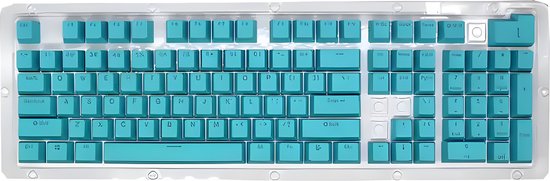 Elevanta® Blauwe Keycaps PBT - 106 Toetsen - Losse Keycaps voor Toetsenbord