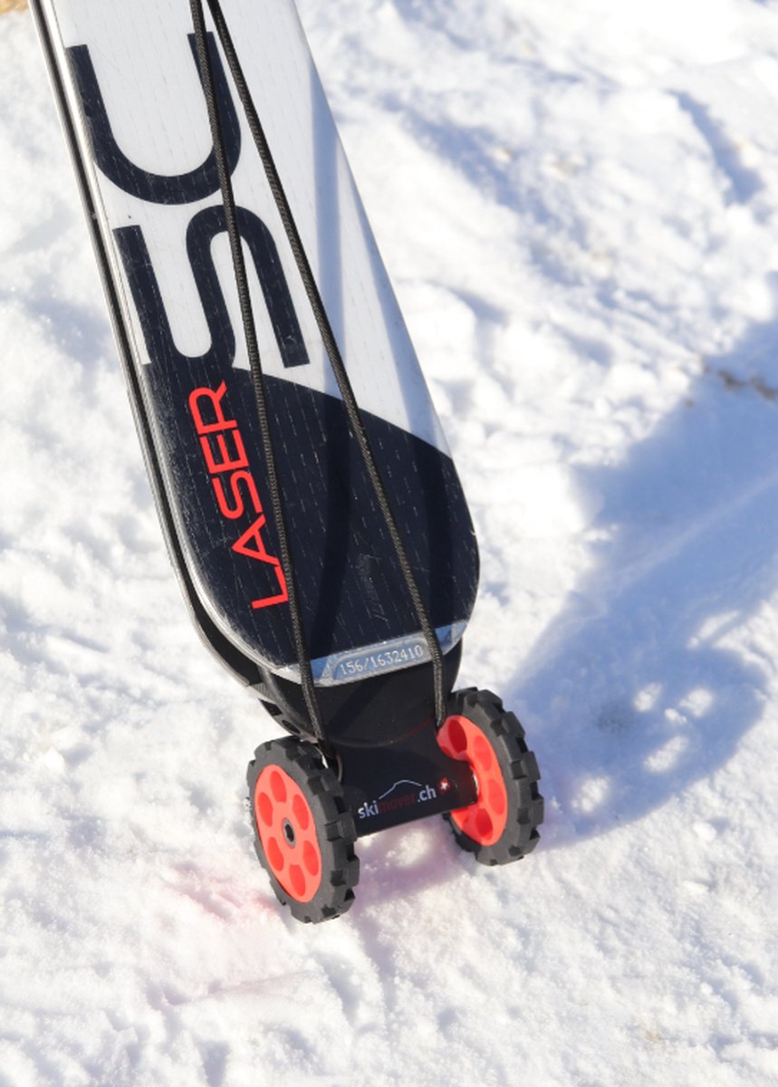 Skimover - Ski mover - Ski wieltjes - Ski accessoires - Rood - Skimover.ch