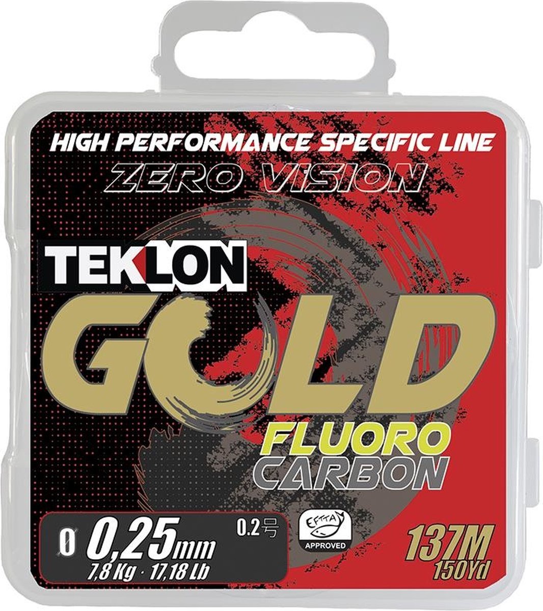 Teklon Gold Fluoro Carbon (137m) - Maat : 0.144mm - 2.09 kilo