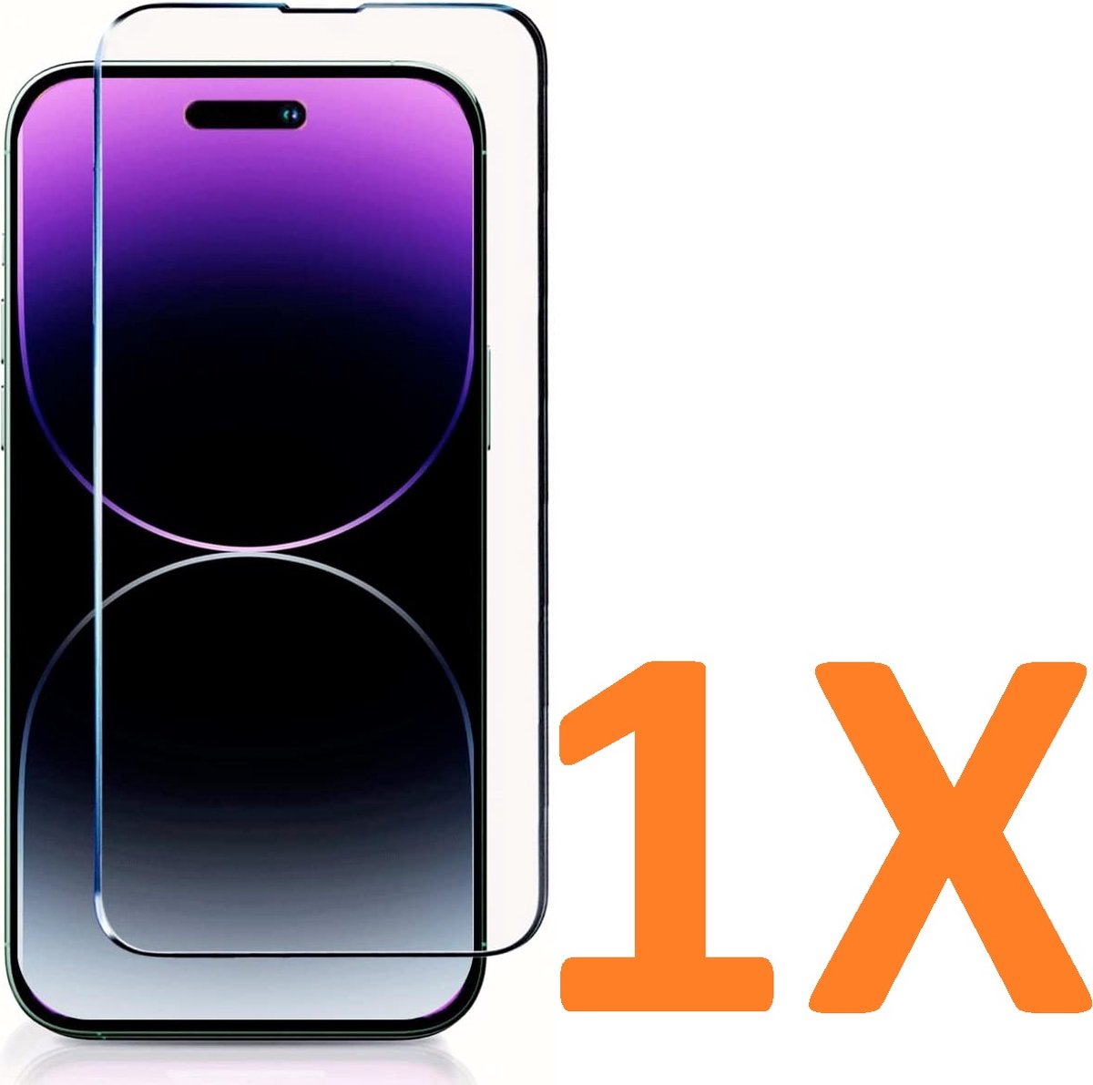 Screenprotector Glas - Tempered Glass Screen Protector- 1x Geschikt voor: Apple iPhone 15 Plus
