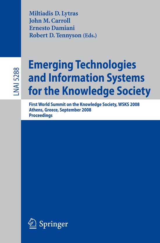 Emerging Technologies and Information Systems for the Knowle ... - cover