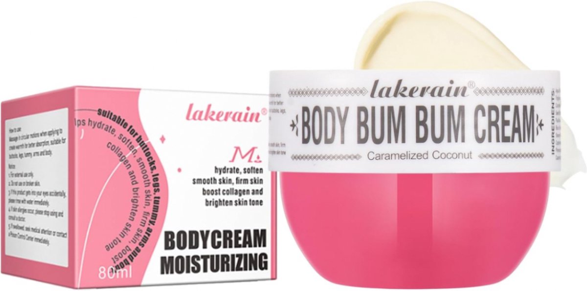 Lakerain Bum Bum Cream bodycrème 80ML