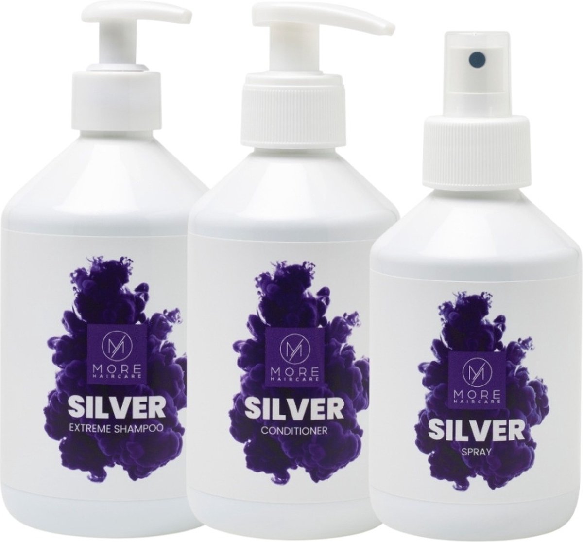 More Haircare - The Complete Silver Set - 2x250+200ml