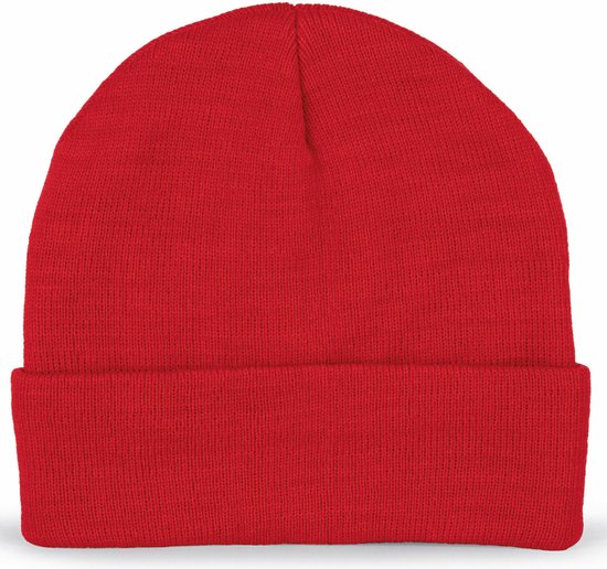 K-up Hats Wintermuts Scandinavian - rood - thinsulate voering - heren/dames - gerecyled materiaal - Dames/herenmuts