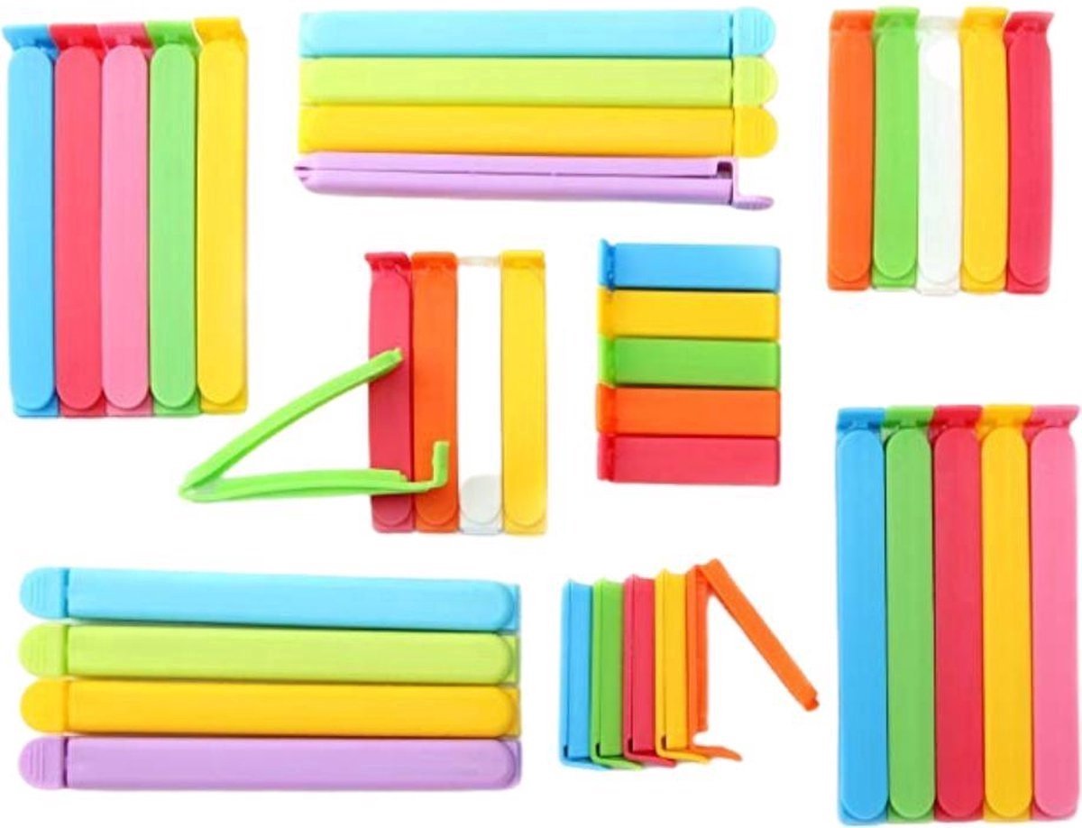 Vershoudclips - 30 stuks - Vershoud knijpers - Afsluitclips - Zakklemmen - Zaksluiter - Afsluiter klemmen
