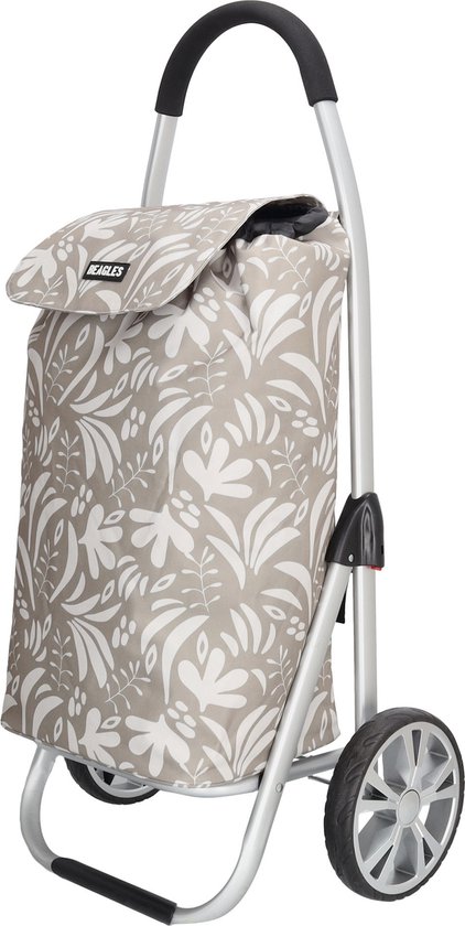 Beagles Alberic Boodschappen Trolley Lichtgewicht Kar Sterk - Beige