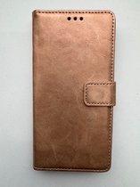 Samsung Galaxy S23FE boekhoesje roze goud - portemonnee hoesje met kaarthouder en magneetsluiting
