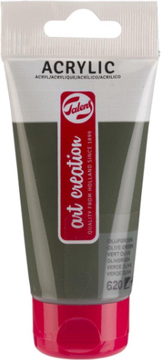 Art Creation Acrylverf tac 620 olijfgroen tube 75ml Tube a 75 milliliter 3 stuks