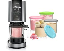 IJsbekers voor Ninja Creami – Ritmi - Ijsmaker – Ijsvormpjes – Milkshake Beker – IJs Maken - Multi Color - NC300EU - Ninja Creami 4 stuks