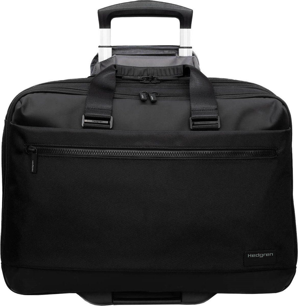 Hedgren Trolley met laptopvak Next Card Rolling Tote Black Zwart 45cm