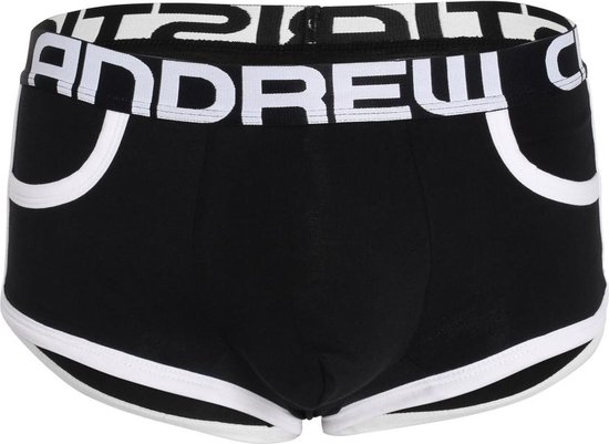 Andrew Christian ALMOST NAKED® Retro Pocket Boxer Black - MAAT XL - Heren Ondergoed - Boxershort voor Man - Mannen Boxershort