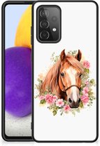 Dierenprint Telefoonhoesje geschikt voor Samsung Galaxy A72 (5G/4G) Paard