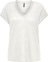 ONLY ONLPENNY S/S V-NECK TOP JRS Dames Top - Maat M