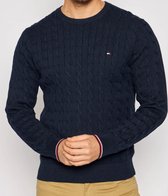 Tommy Hilfiger | Heren | Cable knit Jumper | Black Iris -Donker blauw | S