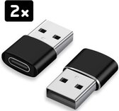 Adaptateur Rolio USB C - 2 Pièces - USB 3.1 - Zwart