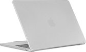 Mobigear Laptophoes geschikt voor Apple MacBook Air 15 Inch (2023-2024) Hoes Hardshell Laptopcover MacBook Case | Mobigear Metallic - Zilver - Model