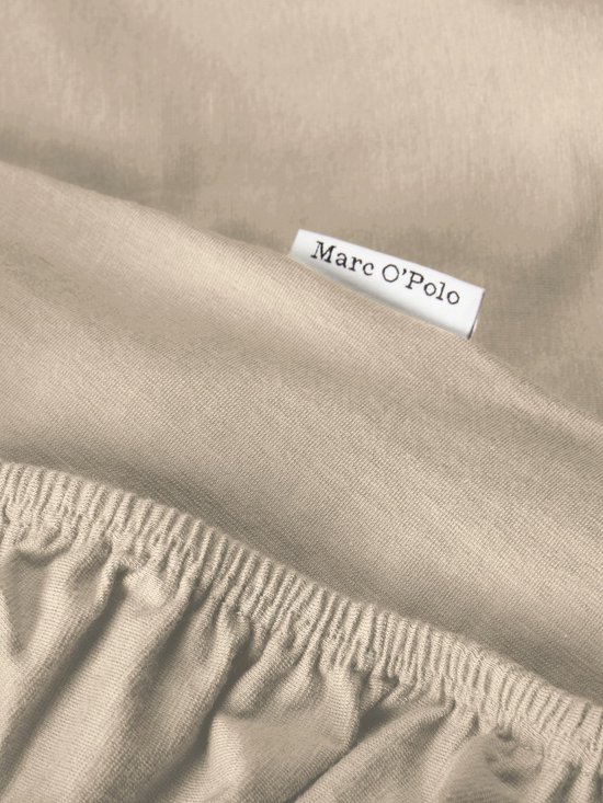 MARC O'POLO Premium Organic Jersey Hoeslaken Dark Sand - 180-200 x 200-220 cm