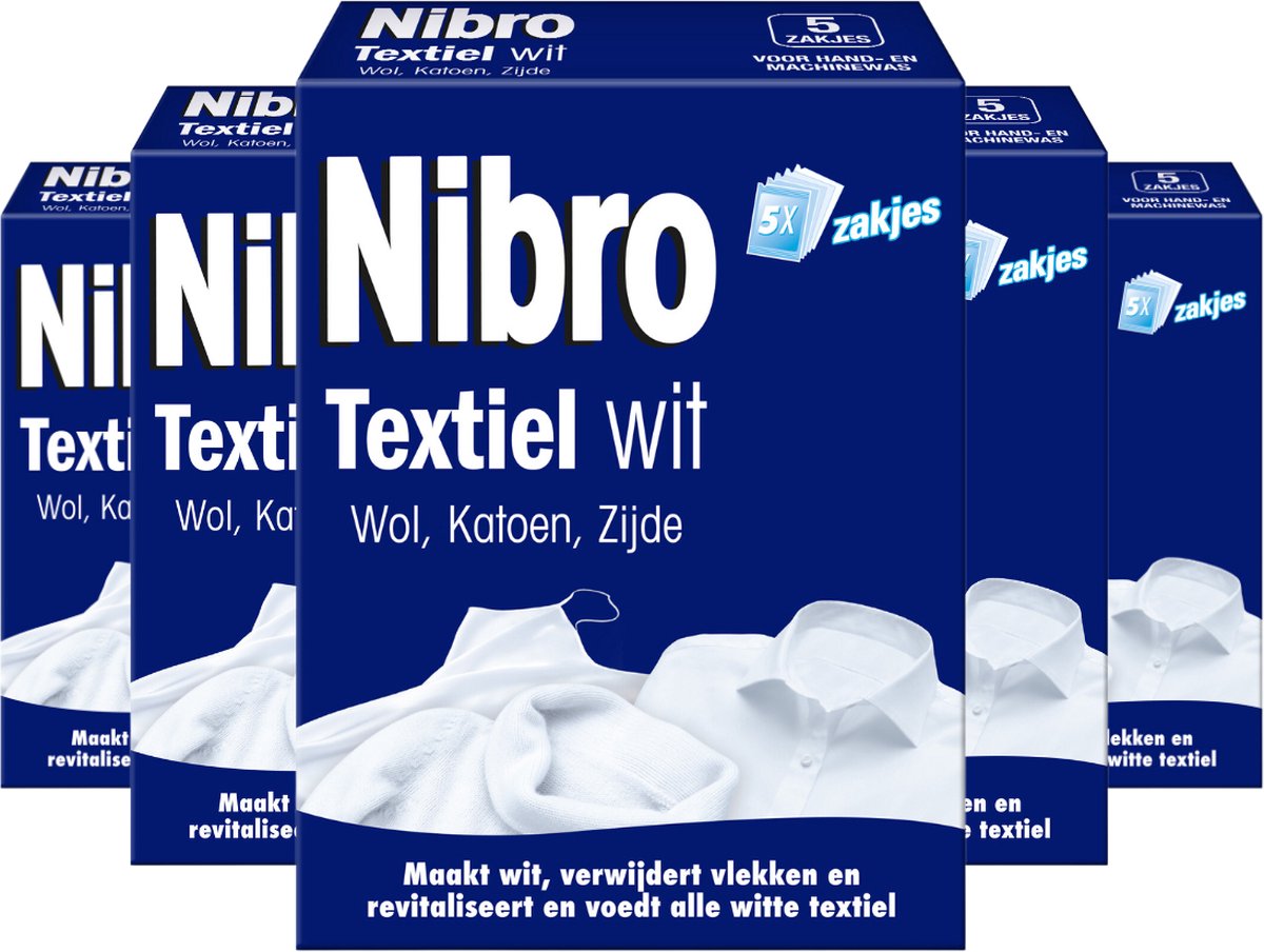 Nibro Textiel wit - 5 Stuks - Voordeelverpakking