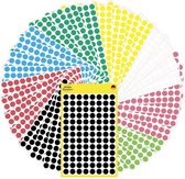 Avery-Zweckform 59994 Etiketten Ø 8 mm Papier Rood, Groen, Geel, Zwart, Blauw, Wit, Neonrood, Neon-groen 1 set(s) Etike