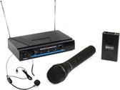 Qtx VHN2 draadloos hand + headset microfoon VHF 173.8 + 174.8MHz