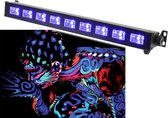 Qtx UVB-9 blacklight ultraviolet LED bar 9x 3W UV leds