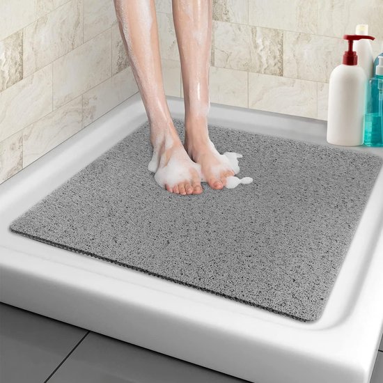 Antislip Douchemat Rond 60x60 cm RANJIMA Veiligheidsbadmat voor Inloopdouche - Zacht Comfort PVC Luffa Sneldrogend met Afvoergaten, Antislip Badkamer Mat voor Natte Ruimtes en Senioren Gebruik Antislip Douchemat Rond 60x60 cm RANJIMA Veiligheidsbadmat voor Inloopdouche - Zacht Comfort PVC Luffa Sneldrogend met Afvoergaten, Antislip Badkamer Mat voor Natte Ruimtes en Senioren Gebruik