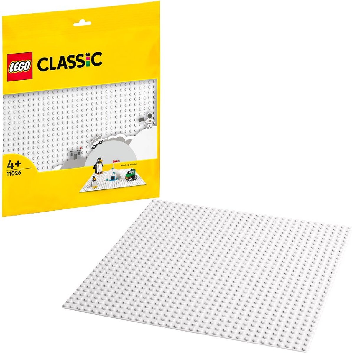 Plaques de construction compatibles avec LEGO - Set complet de 4 pièces -  Vert, Gris