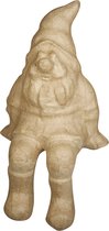 Papier mâché Pitic gradina FSC Reciclat 100%, 12,5x12,5x24cm - Décopatch - Décorez votre eigen figurine - gnome