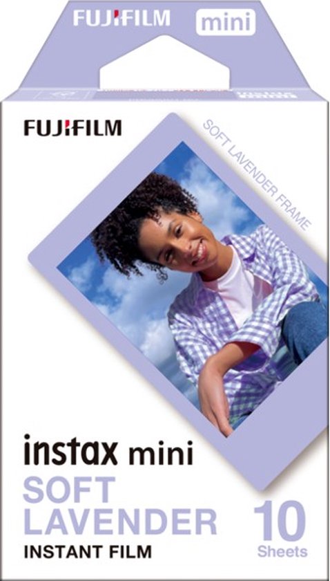 Fujifilm Instax Mini Film - Soft Lavendel - Instant fotopapier - 1 x 10 stuks
