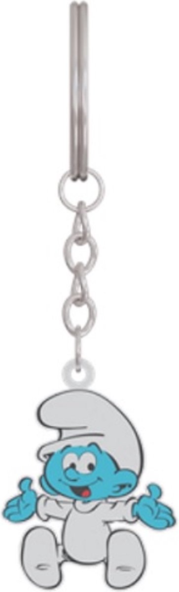 Sleutelhanger de smurfen - Metaal - Baby smurf - 6 cm.