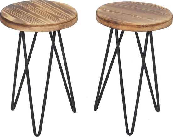 Mendler Esszimmerstuhl HWC-A47b Küchenstuhl Stuhl Retro-Design Holz