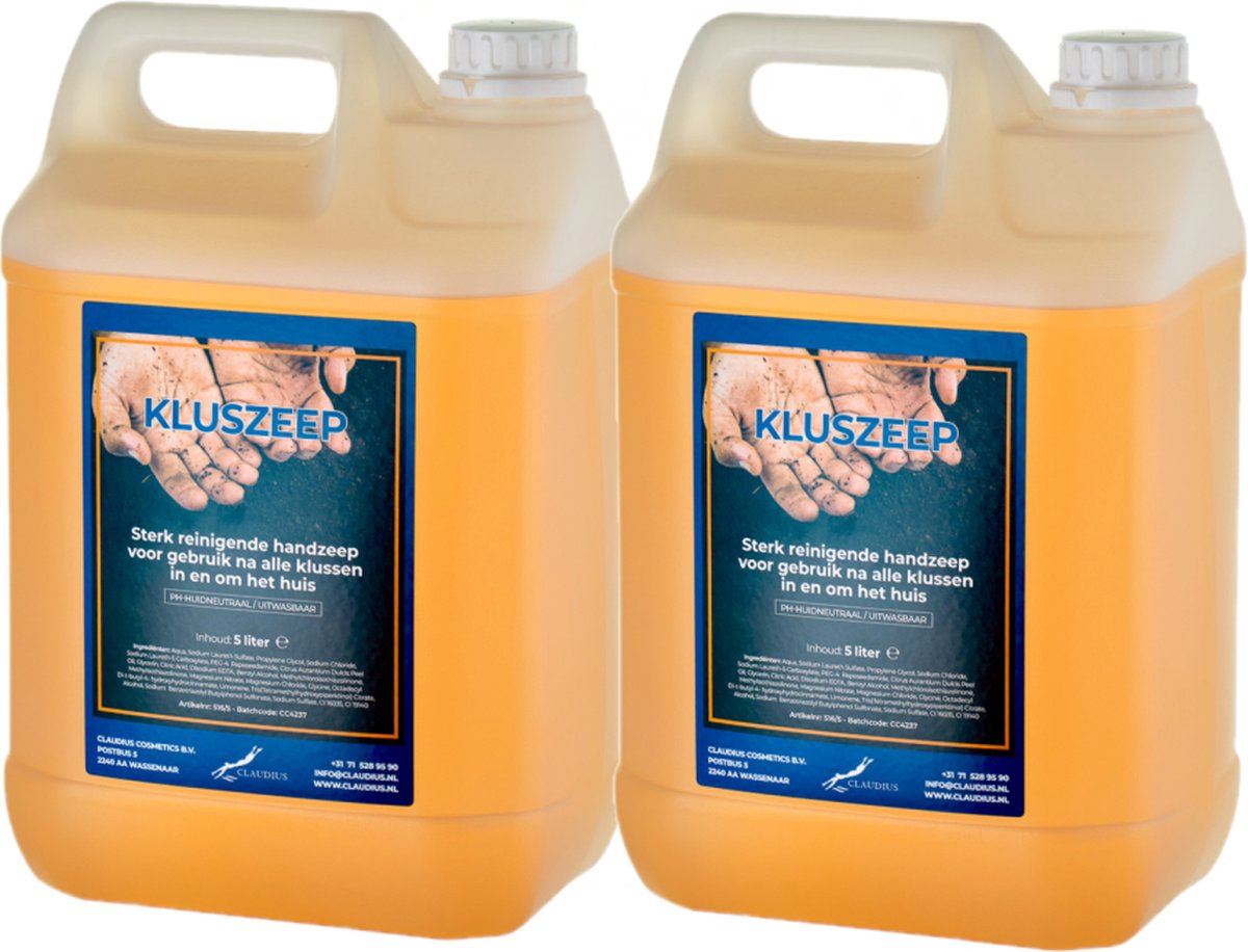 Goedkoopste Claudius Kluszeep 5 liter - set van 2 stuks - navulling - Voordeelverpakking
