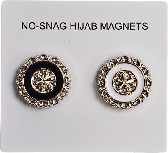 Fako Bijoux® - 2x Magnetische Broche - Hoofddoek Magneet - Sjaal - Hijab Accessoires - Abaya - 18mm - 2 Stuks - Circle