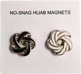 Fako Bijoux® - 2x Magnetische Broche - Hoofddoek Magneet - Sjaal - Hijab Accessoires - Abaya - 17mm - 2 Stuks - Swirl