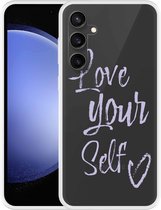 Cazy Hoesje geschikt voor Samsung Galaxy S23 FE Love Yourself