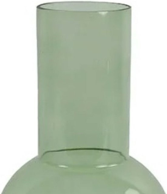 Countryfield Vase à fleurs Catlin - vert - verre transparent - D20 x H36 cm