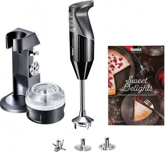 bamix Staafmixer set M160 ONE incl. multifunctioneel mes van roestvrij staal, 160 Watt, 2 standen, Made in Switzerland, Wit bamix Staafmixer set M160 ONE incl. multifunctioneel mes van roestvrij staal, 160 Watt, 2 standen, Made in Switzerland, Wit