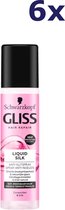 Gliss Kur Liquid Silk Gloss Anti-klit Spray 6x 200 ml - Voordeelverpakking