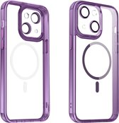 Valenta Back Cover Trend MagSafe iPhone 15 - Protecteur d'objectif - Violet