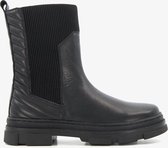 Groot leren meisjes Chelsea boots zwart - Maat 30 - Uitneembare zool