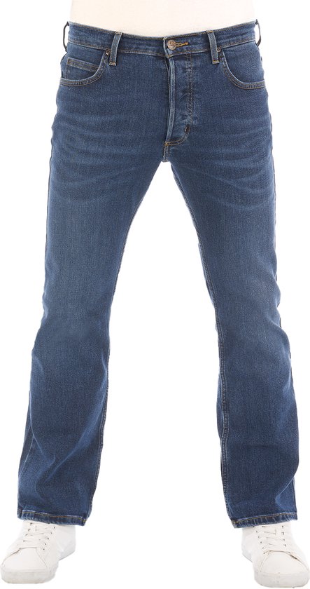 Lee Heren Jeans Broeken Denver bootcut Fit Blauw Volwassenen Denim Jeansbroek