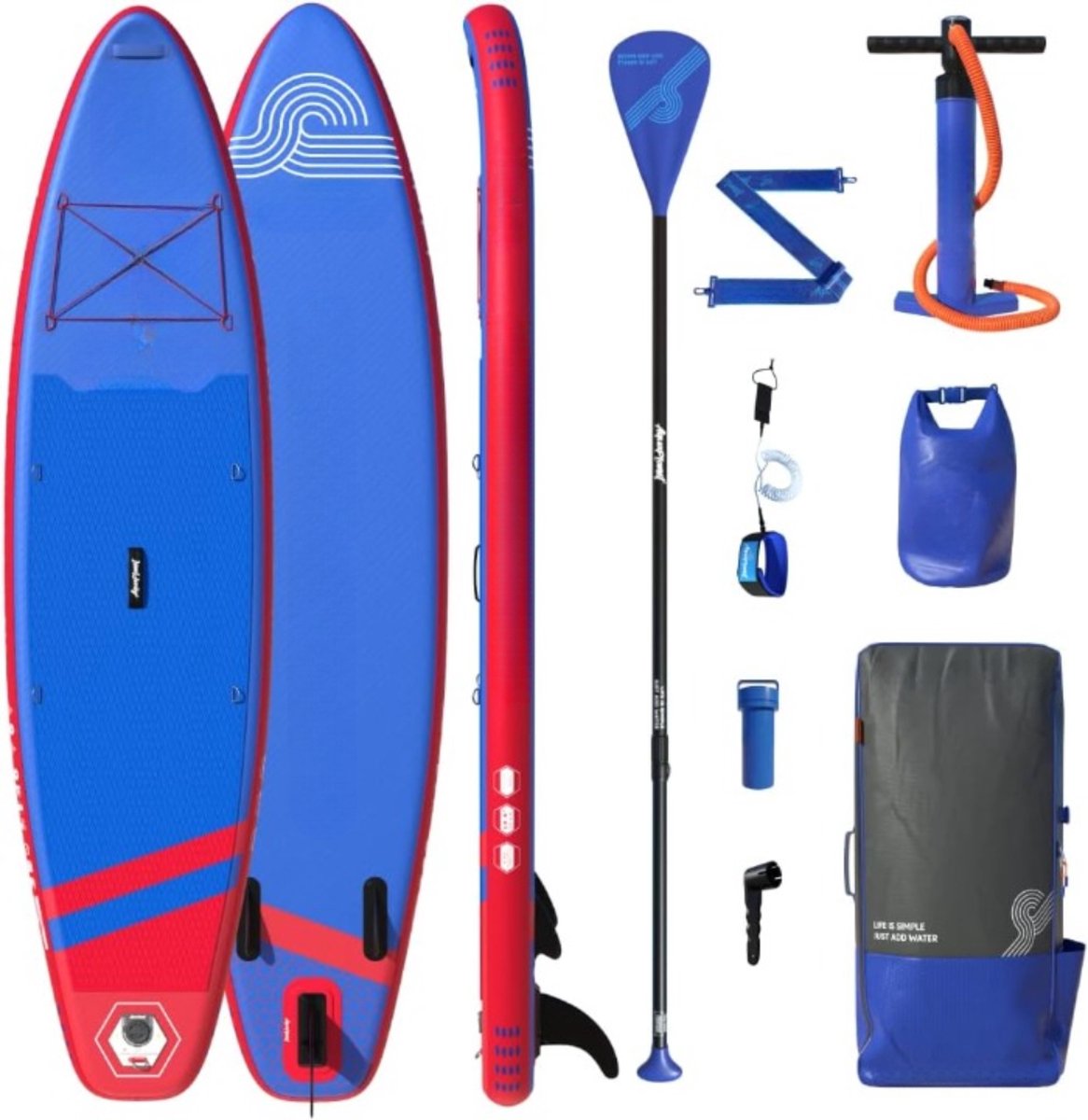 Opblaasbaar Stand-Up Paddleboardset - Compleet SUP Pakket voor Beginners en Experts, 325 cm