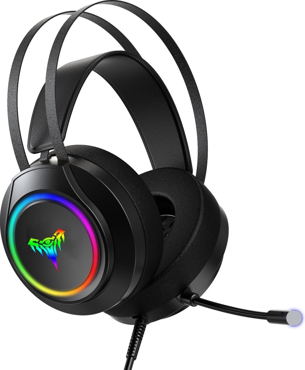 Sutai V1L Pro Gaming Headset - 7.1 Surround Sound - RGB LED-Verlichting - Geschikt voor Multi-Platform - Zwart
