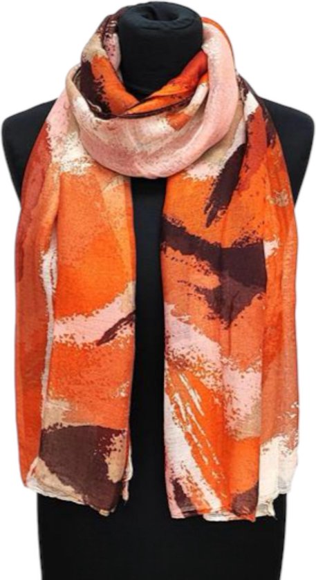 Lange Dunne Sjaal - Oranje - 180 x 80 cm (234)