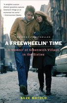 Boekomslag van 'A Freewheelin' Time', een memoir van Suze Rotolo over Greenwich Village in de jaren '60, met een foto van een stel.