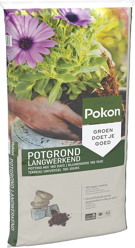 Potgrond kopen: vergelijk 9 soorten en shop gericht 12 Pokon Potgrond Langwerkend - 40l - Universele potgrond kopen