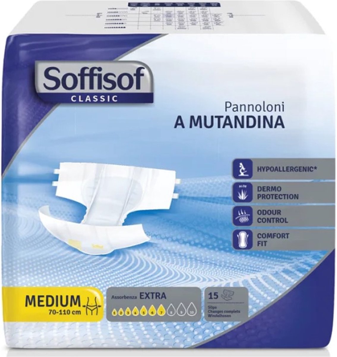 Goedkoopste Soffisof Classic - M - incontinentie slip / incontinentiebroekjes met plakstrip - voor mannen en vrouwen